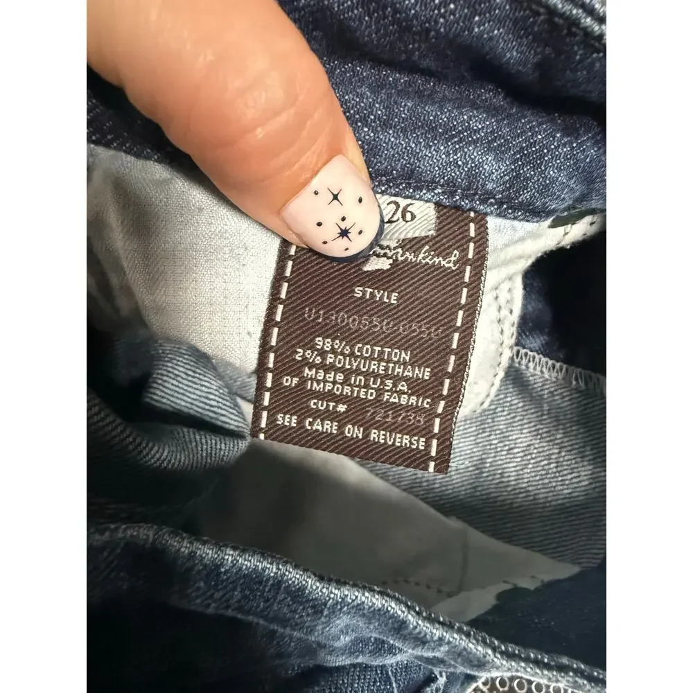 Vintage y2K 7 For All Mankind A Pocket Jeans Women's 26 LOW RISE Flares